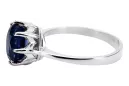 Ring Sapphire Sterling silver 925 Vintage Jewlery vrc157s
